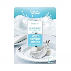 Тканинна маска для обличчя з екстрактом ластівчиного гнізда DEOPROCE Color Synergy Effect Sheet Mask Sky Blue 20g - 1шт