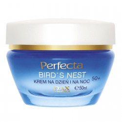 Крем для обличчя проти зморшок для віку 50+ PERFECTA Bird's Nest Cream Day and Night 50+ 50ml