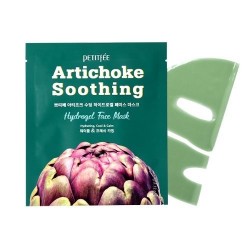 Гидрогелевая успокаивающая маска для лица с экстрактом артишока PETITFEE Artichoke Soothing Face Mask 32g - 1 шт