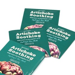 Гидрогелевая успокаивающая маска для лица с экстрактом артишока PETITFEE Artichoke Soothing Face Mask - 5 шт