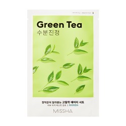 Тканинна маска для обличчя з екстрактом зеленого чаю MISSHA Airy Fit Sheet Mask Green Tea 19g