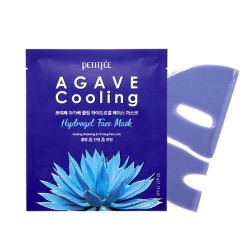 Гидрогелевая охлаждающая маска для лица с экстрактом агавы PETITFEE Agave Cooling Hydrogel Face Mask 32g - 1шт