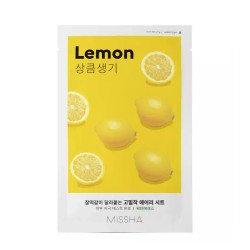 Тканинна маска для обличчя з екстрактом лимона MISSHA Airy Fit Sheet Mask Lemon 19g