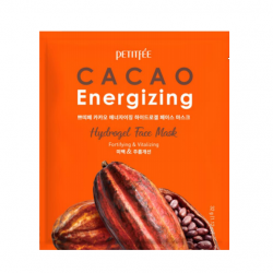 Гидрогелевая тонизирующая маска для лица с экстрактом какао PETITFEE Cacao Energizing Hydrogel Face Mask 32g - 5 шт