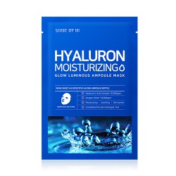 Увлажняющая ампульная маска с гиалуроновой кислотой SOME BY MI Hyaluron Moisturizing Glow Luminous Ampoule Mask 25g x 10шт.