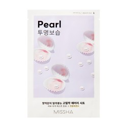 Тканинна маска для обличчя з екстрактом перлів MISSHA Airy Fit Sheet Mask Pearl 19g